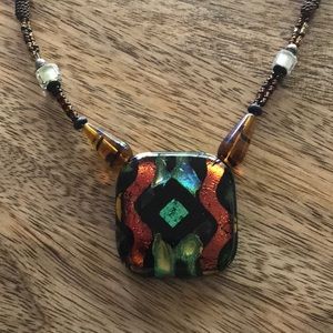 Vintage glass necklace